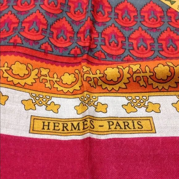 Hermes Brins d'or shawl 140 cm x 140 cm - Picture 6 of 12